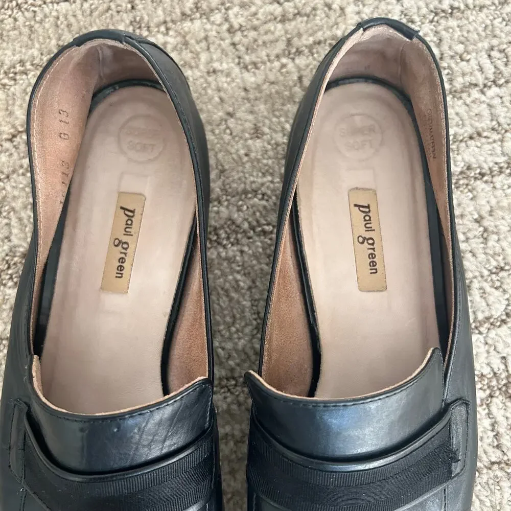 Paul Green women's Adelle black butter super soft leather size US 8 UK 5 1/2